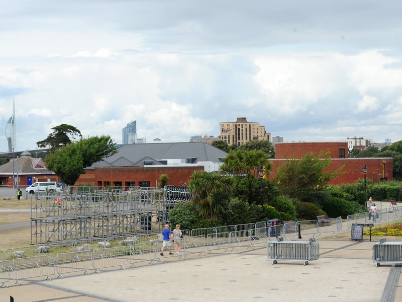 The clear up after the SailGP weekend in Southsea. 
Picture: Sarah Standing (220725-790)