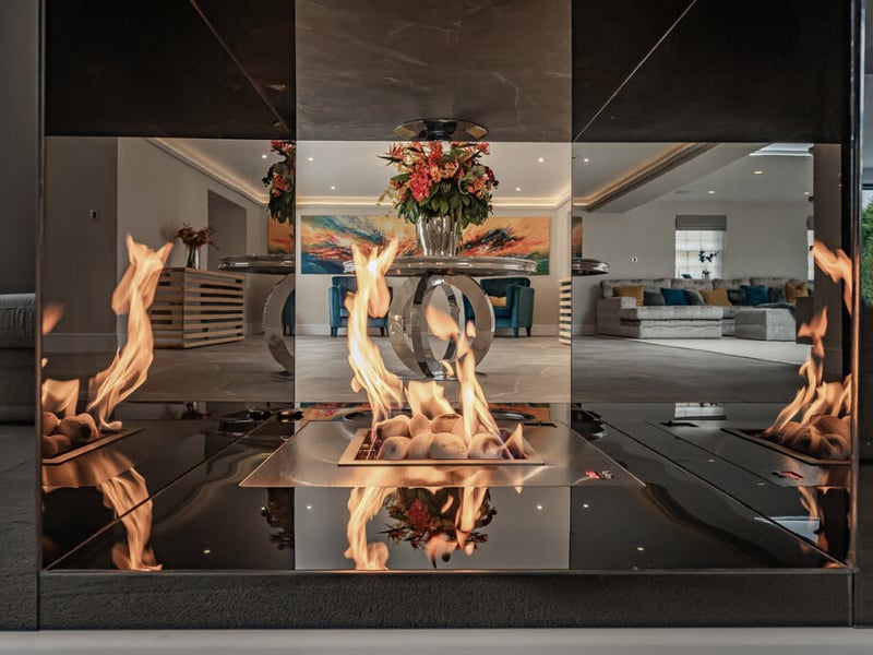 Feature fireplace