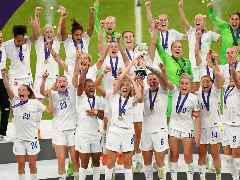 The Lionesses won their first Women's Euro champions just three years ago, beating Germany in the 2022 final at Wembley. Their penalty shootout victory over Spain this summer means they are one of only two nations to win the tournament back-to-back.