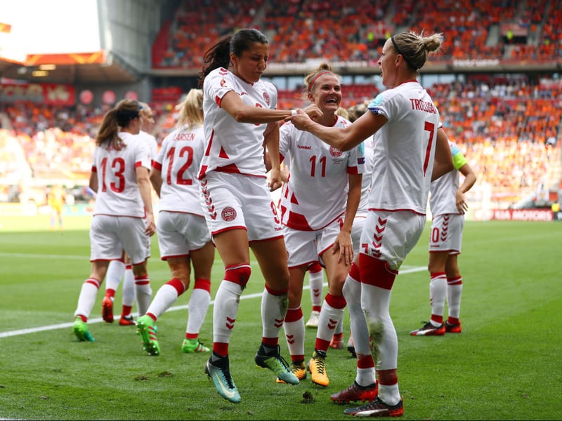 Denmark are one of two nations to have never won the Women's Euros, but to have reached the final of the tournament, losing to the Netherlands in 2017.