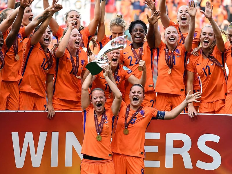 As the host nation, Netherlands won their one and only Women's Euros trophy in 2017. Managed by Sarina Wiegman, they beat Denmark 4-2 on home soil.