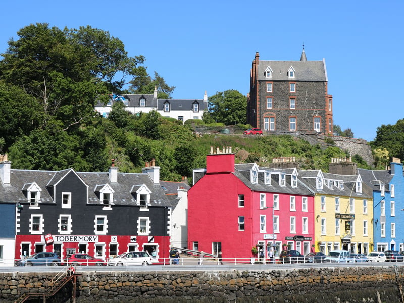 Famous for the colourful pastel houses of Tobermory, the Isle of Mull is served by a regular 45 minute ferry from the coastal resort town of Oban (itself well worth a visit). It's a haven for wildlife, offering the best chance to see some iconic Scottish animals, including golden eagle, common seal, otter, red squirrel, red deer and sea eagle.