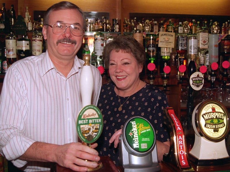 Ronald and Veronica Parkes at the Old Heavygate Inn, Sheffield, in 1997