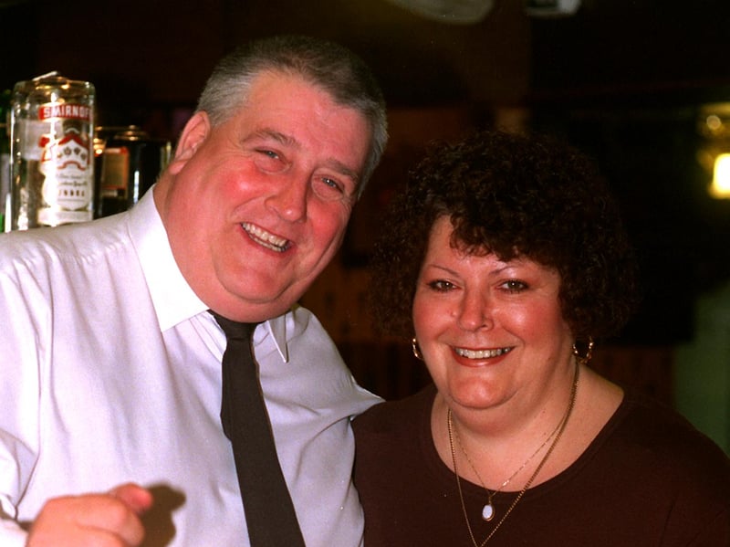 Bill and Maureen Dabell, of The Stag pub, Stag Roundabout, Rotherham, in 1998