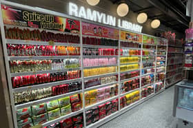 Oseyo says they Sheffield store will feature a "library" of ramyun, or Korean instant noodles, illustrated by this example from another store.
