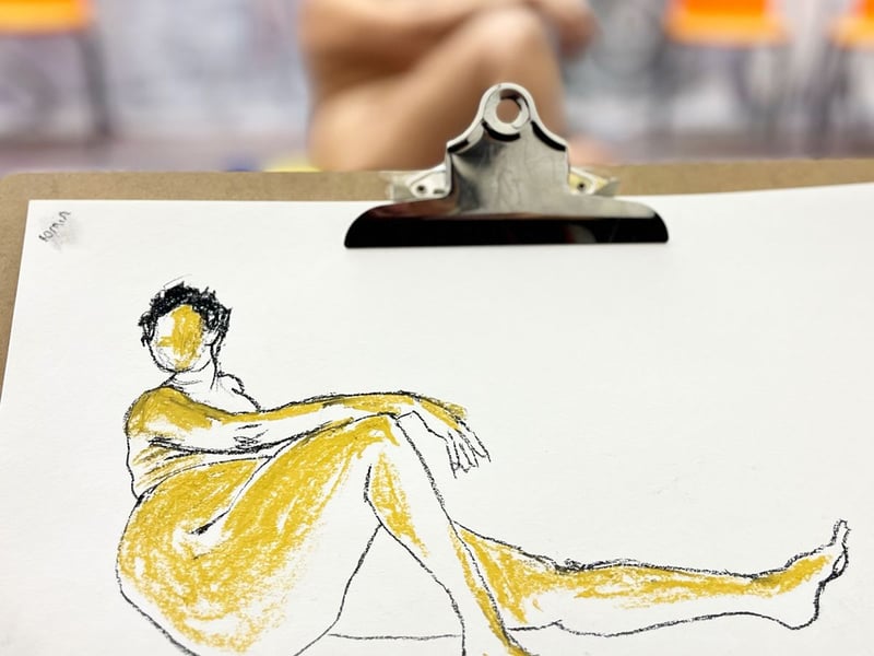 Sloans Bar in the city centre holds Scotland's oldest Life Drawing Club every Monday from 7-9pm - and you can have a wee drink to inspire you as well. It's £11 and there are two life models each week.