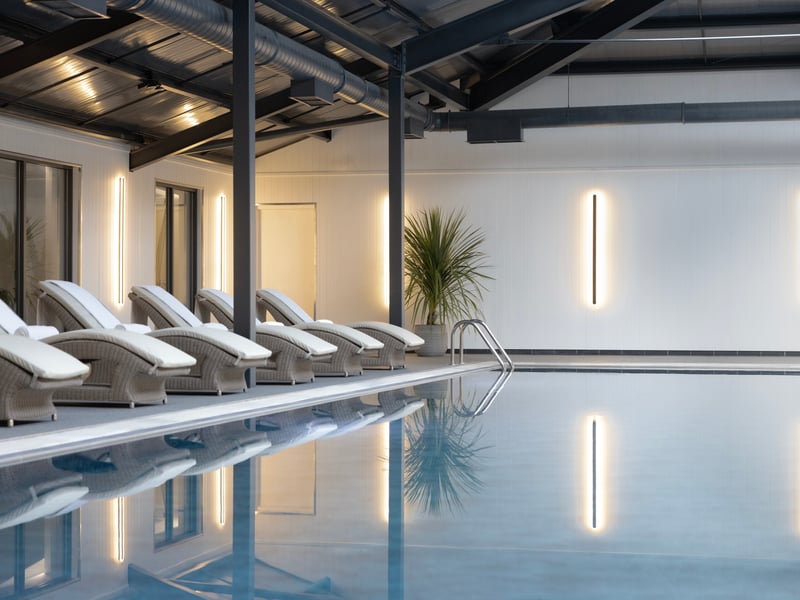 Mar Hall's spa facilities were completed as part of the multi-million pound investment programme. There's  a 20-metre swimming pool with sleek, Scandinavian-inspired design, a range of thermal experiences, including saunas, steam rooms, an outdoor thermal suite. A spacious, open-plan gym has also been introduced. 
