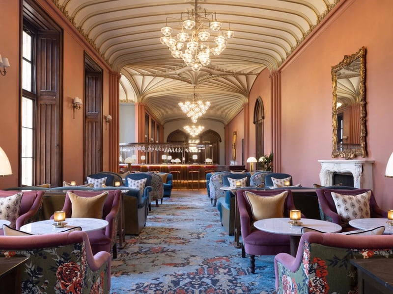 A grand yet comfortable space for afternoon tea, now featuring a marble-topped bar for champagne, and cocktails. The Gallery is the heart of Mar Hall, now elevated by eye-catching furniture and art pieces - the hotel has worked with Glasgow's artpistol gallery and sourced works from "early career and under-known artists combined with some well established names from across Scotland and the UK contemporary art scene". The result is a dazzling contrast. The room has doors that open out to the gardens which have been improved with more breakout spaces to relax. It's a striking setting that combines the traditional with a modern Scottish interpretation of luxury.