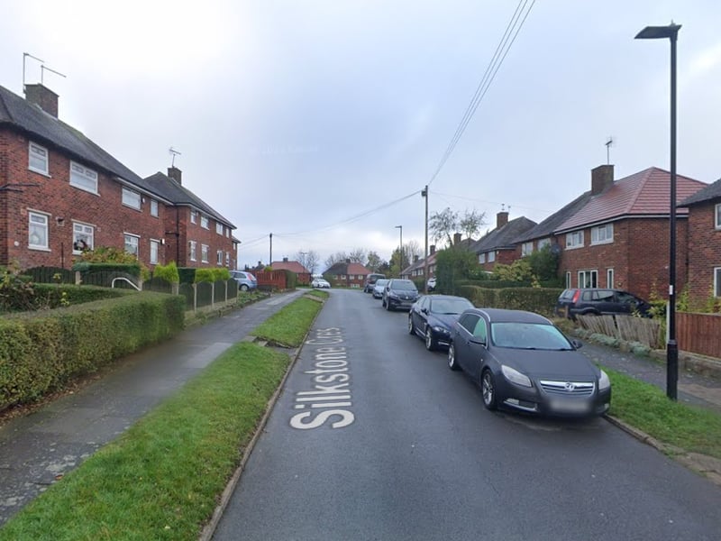 The sixth-highest number of reports of shoplifting offences in Sheffield in May 2025 were made in connection with incidents that took place on or near Silkstone Crescent, Frecheville, with 9