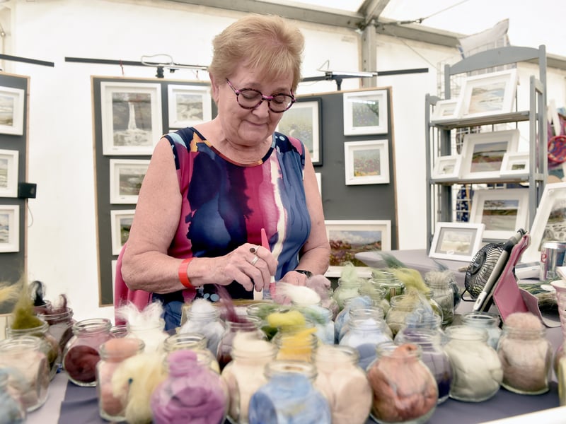 Pictured is: Pip White of Pippaluk Crafts.
Picture: Sarah Standing (250725-7414)