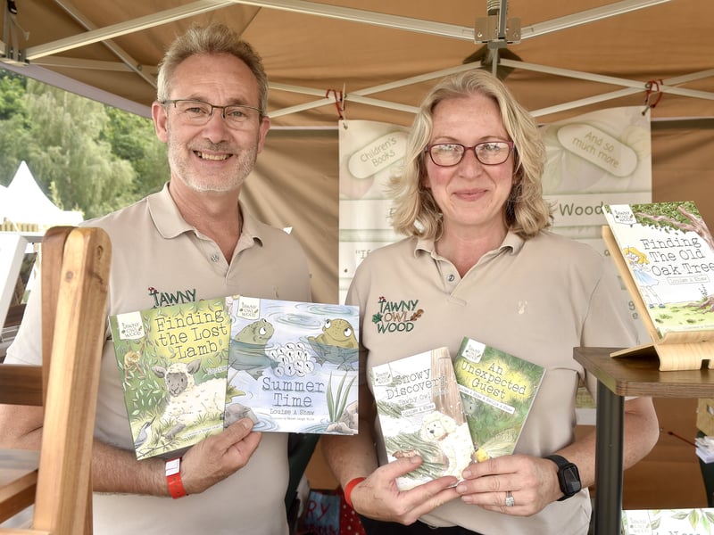 Pictured is: Philip Dyer and Louise Shaw of Tawny Owl Wood.
Picture: Sarah Standing (250725-7445)