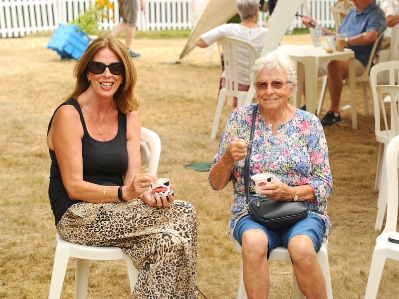 Pictured is: (l-r) Sally Bennett from Lower Swanwick with her mum Christine Meadus from Fareham.
Picture: Sarah Standing (250725-976)