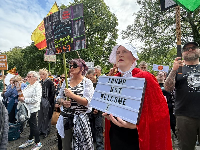 "Trump not Welcome"