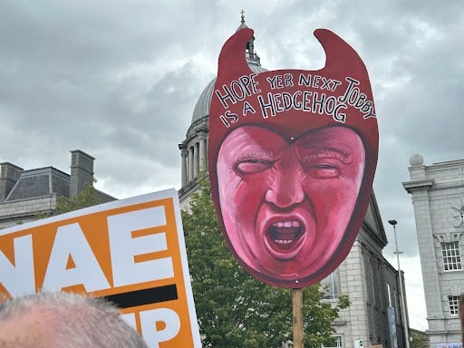 Protest signs