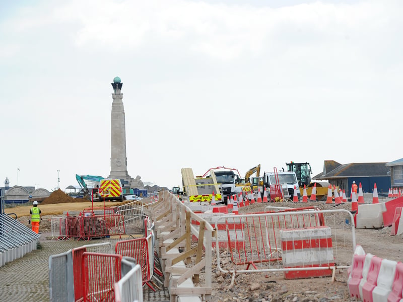 When complete the new road will be one-way running from east to west towards Clarence Pier.
Picture: Sarah Standing (240725-806)
