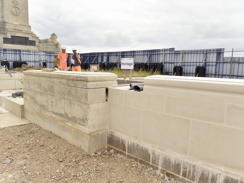 Preservation works are also ongoing at the Portsmouth Naval Memorial.
Picture: Sarah Standing (240725-7238)