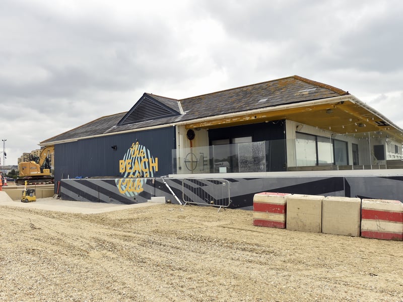 The works are ongoing next to the Southsea Beach Club.
Picture: Sarah Standing (240725-7214)