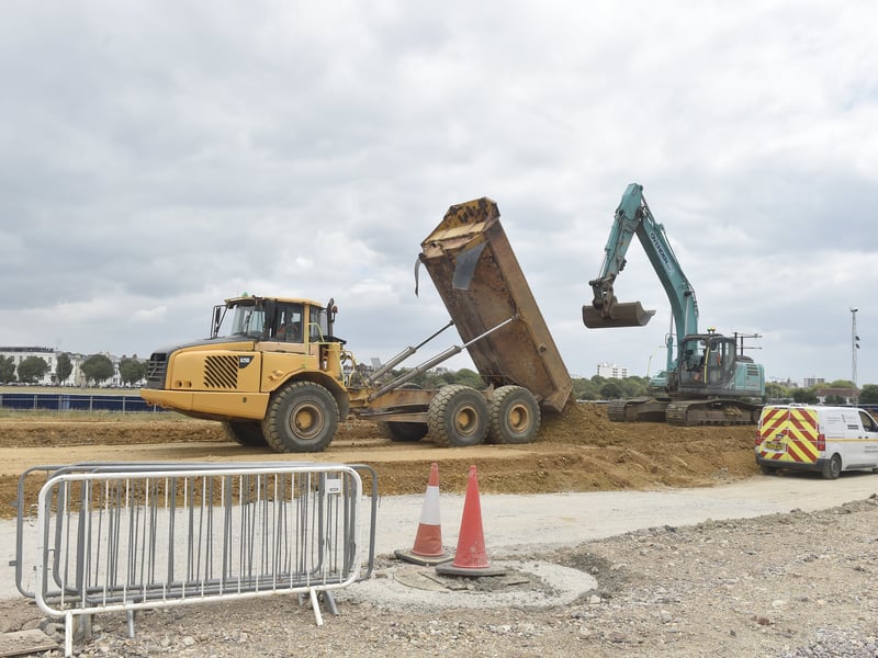 The road level has been raised 800mm.
Picture: Sarah Standing (240725-7249)