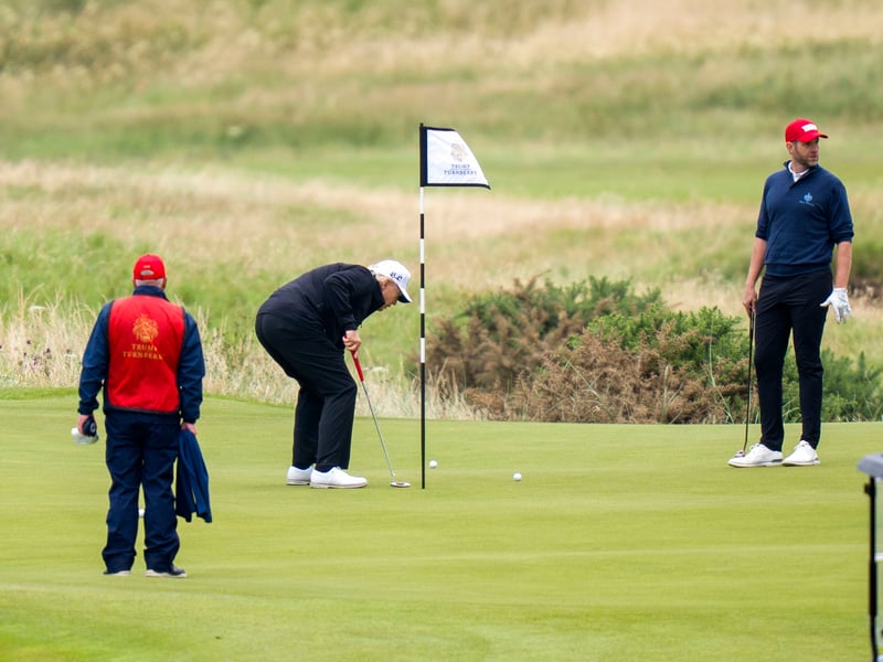 This is the third day of the President's trip to Scotland.