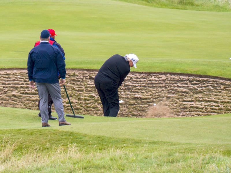 The US president is expected to head over to his Menie golf course in Aberdeenshire before opening up a new course dedicated to his Scottish mother, who grew up on the Isle of Lewis.