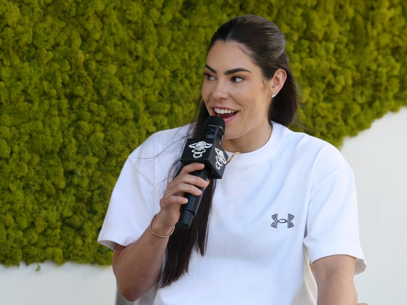 WNBA star Kelsey Plum has a memorable but brief turn as a receptionist at the golf course Happy goes to in the first act. Her delivery of “I won’t” when he says “don’t worry about it” is killer.