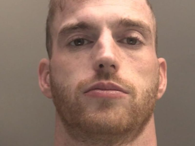 Dylan Carey, 26, of Castle Hill Road, Hindley, Greater Manchester, travelled to Southport to join the riot on July 30. He was seen hurling objects at officers and kicking a police van. He was sentenced to 18 months.