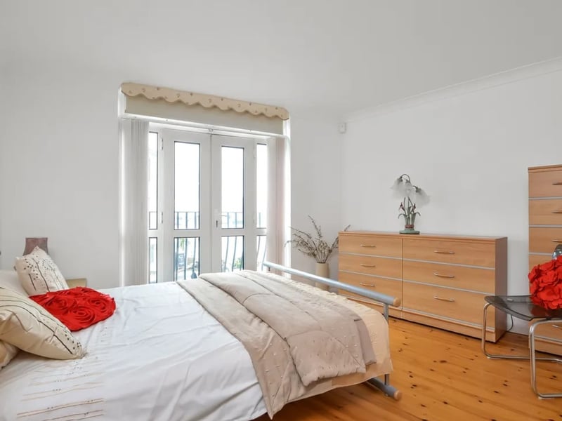This home comes with two bedrooms, two bathrooms and two reception rooms. 