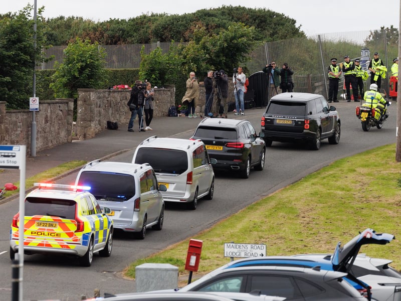 Ursula von der Leyen, president of the European Commission, travelled to Trump Turnberry golf course in South Ayrshire to meet with the U.S. President. 