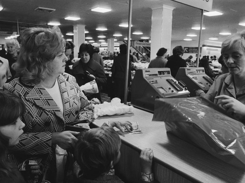 The newly-opened Brent Cross shopping centre in London, in March 1976