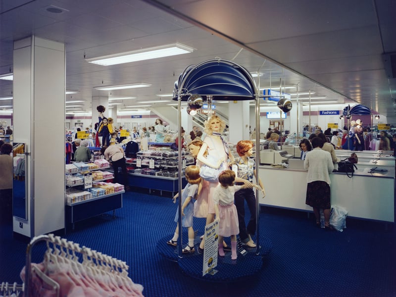 Inside British Home Stores at Queensgate Shopping Centre, Peterborough, in 1982, the year the shopping complex opened. It was also home to stores including John Lewis and Littlewoods.