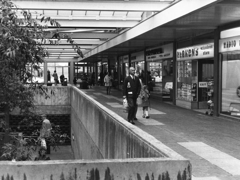 Seacroft Shopping Centre, Leeds, in July 1973