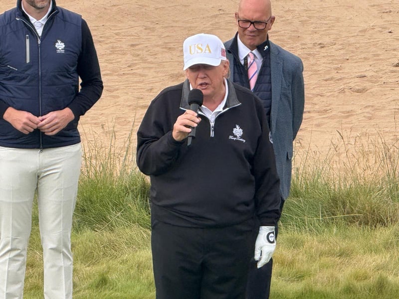 President Trump said that the new course is "something very special".