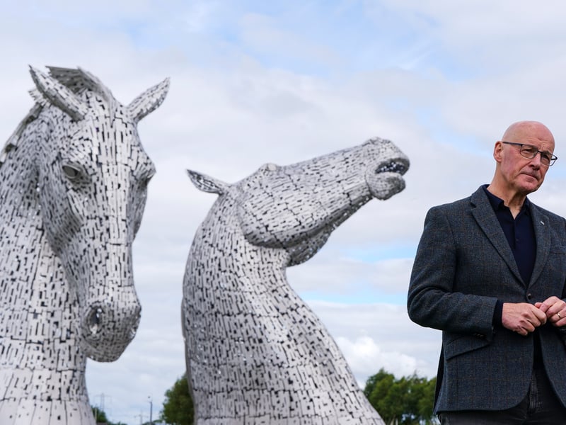 In a column published prior to the event, Swinney called for a "legal referendum recognised by all" on Scottish independence if his party won a majority at the Holyrood elections next year.
