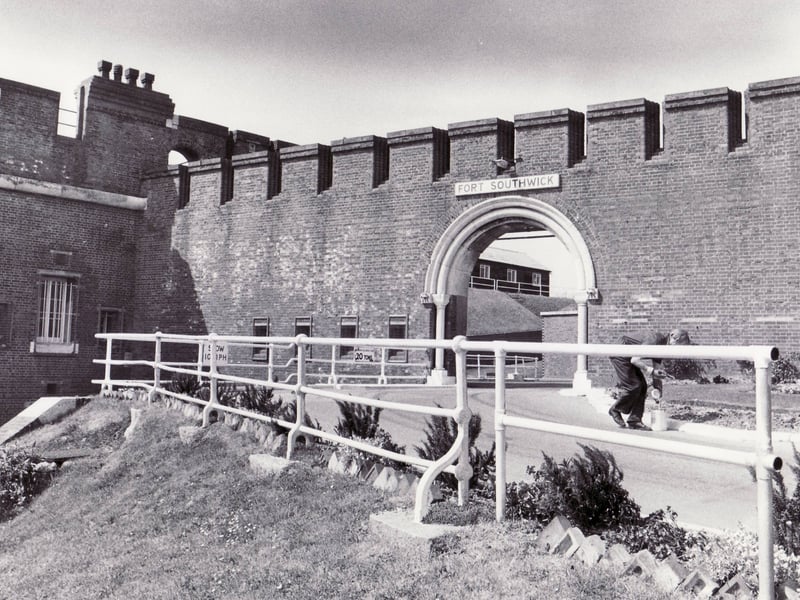 An 1860s fort, part of the Palmerston Portsmouth defences. Parts of the monument are in poor condition. Following disposal by Defence Estates, the site is now operated by an estate management company as a business park with a number of different companies operating from the site. The new owners have carried out some repairs but more are needed, together with a carefully planned maintenance regime. It has been given a priority C Grade, and is suffering from “slow decay”.