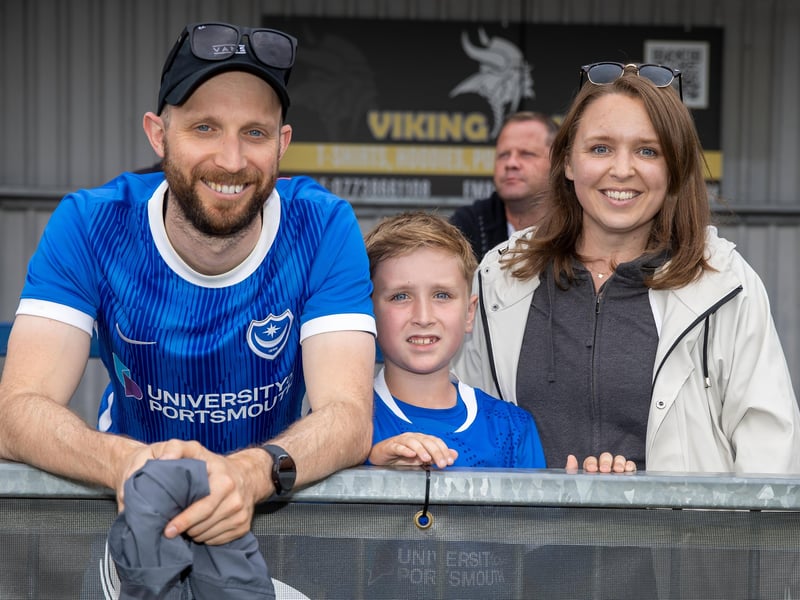 Pompey and Hawks fans watch pre-season friendly