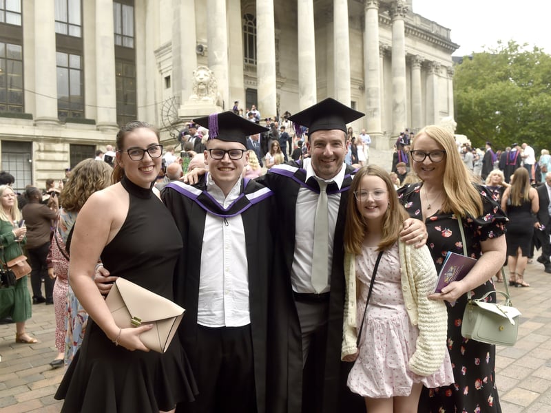 Pictured is: (l-r) Georgia Burt, Jacob Nightingale, Richard Boswell, Bella Boswell and Jenny Boswell.
Picture: Sarah Standing (290725-7513)