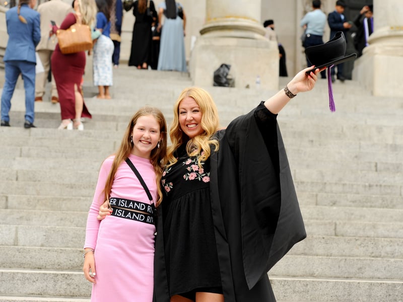 Pictured is: Gemma Bath with her daughter Alexa (10).
Picture: Sarah Standing (290725-1080)