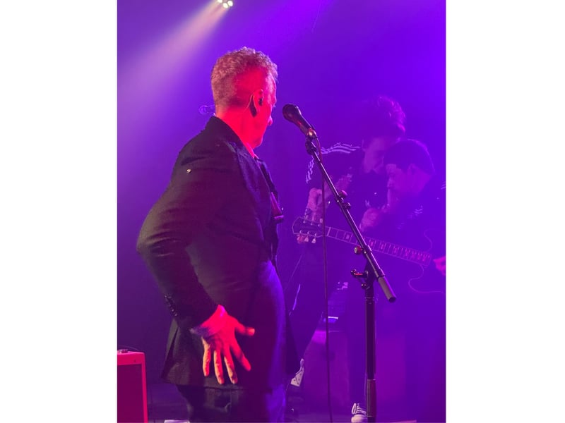 It was the first time the actor had played a live music gig in public for over 40 years.