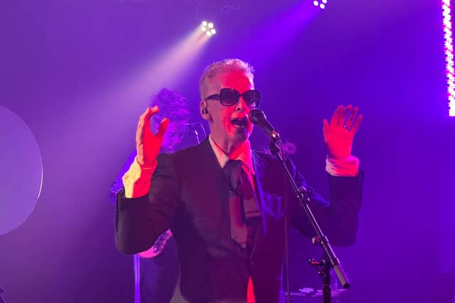 Actor Peter Capaldi played a gig in Glasgow last night,