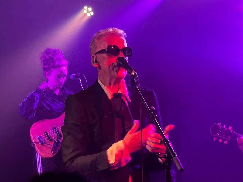 The star borrowed an audience member's sunglasses for one song.