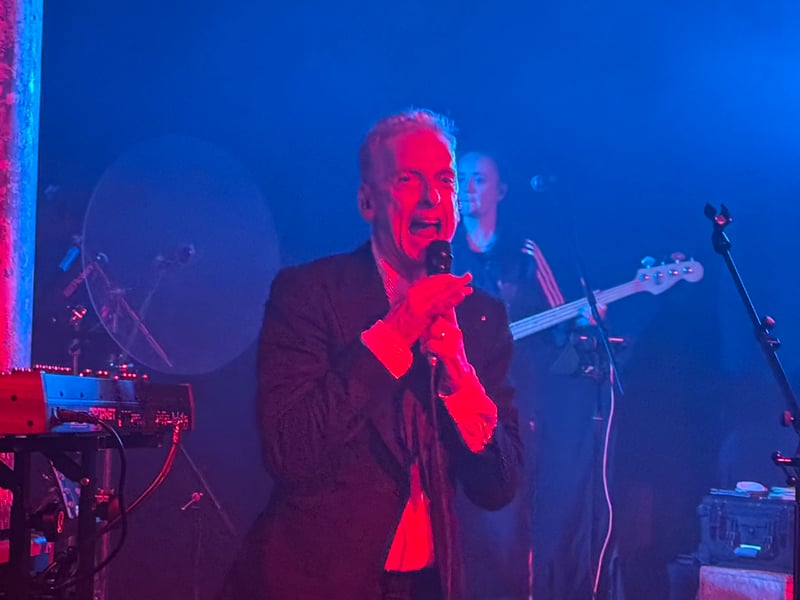 He opened with 'Is It Today' - the first song on his new album 'Sweet Illusions'.