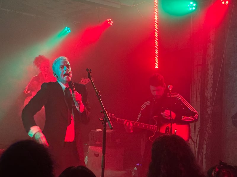 Peter Capaldi was backed by a four-piece band for the gig.