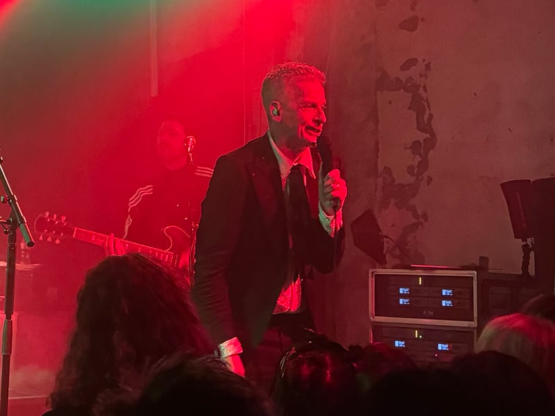 The Doctor Who actor was playing Glasgow's Stereo - a basement venue in the city centre.