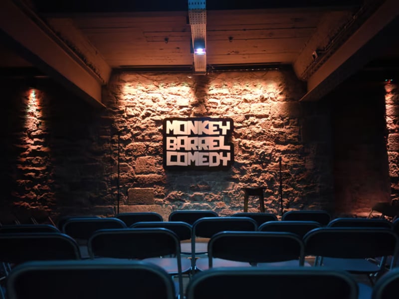 The Monkey Barrel has become known as one of the best places to see stand-up comedy in Edinburgh - both during and outwith the Edinburgh Festival Fringe. During August you can book a ticket in advance to guarantee a seat or just turn up and see if there are any spares - on a 'pay what you want' model. Of course, many of the shows sell out well in advance (particularly at weekends), but it's always worth a shot. 