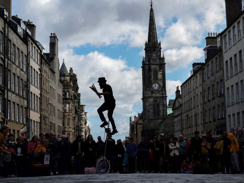 Throughout the Edinburgh Festival Fringe you can enjoy a walk down the Royal Mile where you can catch snippets from many of the shows, alongside plenty of street performers, jugglers, magicians and the dreaded human statues. Just make sure you aren't in a hurry and don't mind having promotional fliers thrust at you by over-enthusiastic performers. The main thing is it's all free - and one of the first stops for families with children.