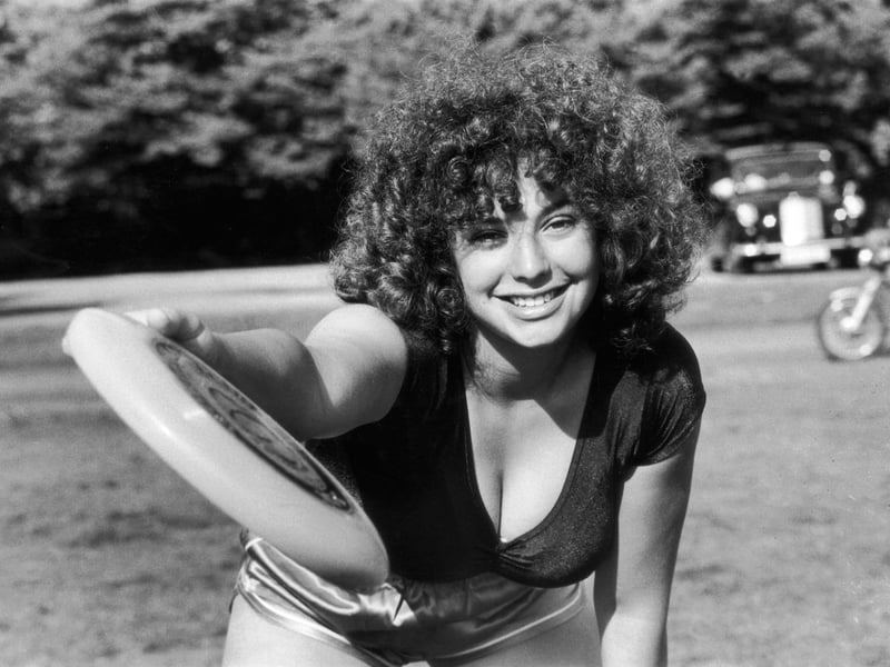 World Women's Frisbee champion Laura Engel pictured in May 1979