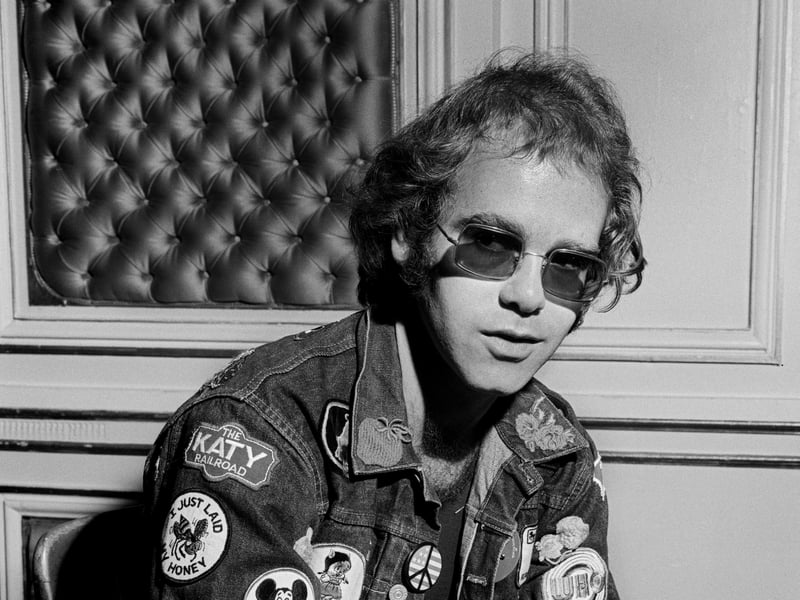 A young Elton John pictured in 1972