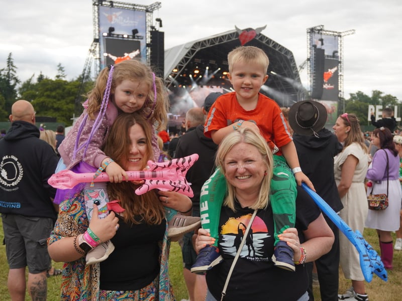 Happy faces had the chance to watch their favourite acts live.