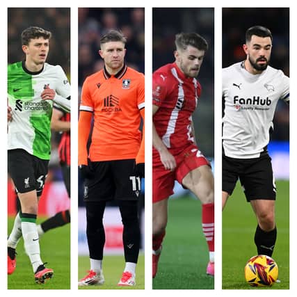 From left to right: Owen Beck, Josh Windass, Charlie Kelman and Eiran Cashin are among those players on the move in the Championship