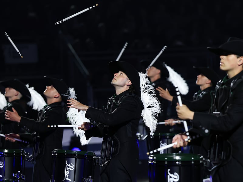Fan favourites, the Top Secret Drum Corps, return for their eighth performance on the Edinburgh Castle Esplanade